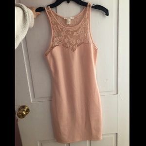 Light pink/nude bodycon dress